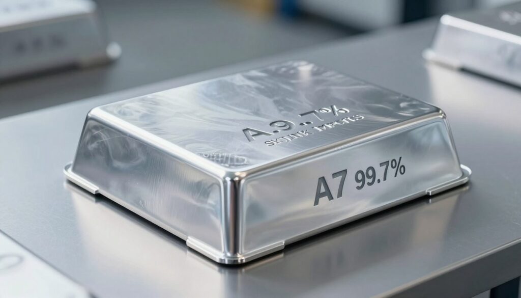 A7 99.7% aluminium ingot A7 99.7% aluminium ingot