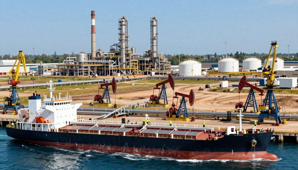 crude oil supply chain in North America