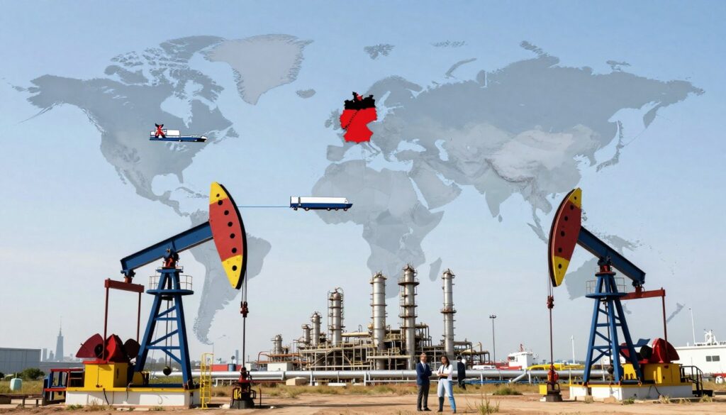 global energy supply chain in the usa, uk, germany, and india