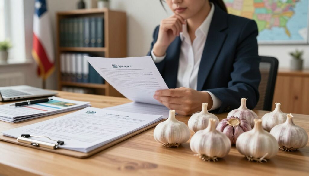 usda garlic import requirements