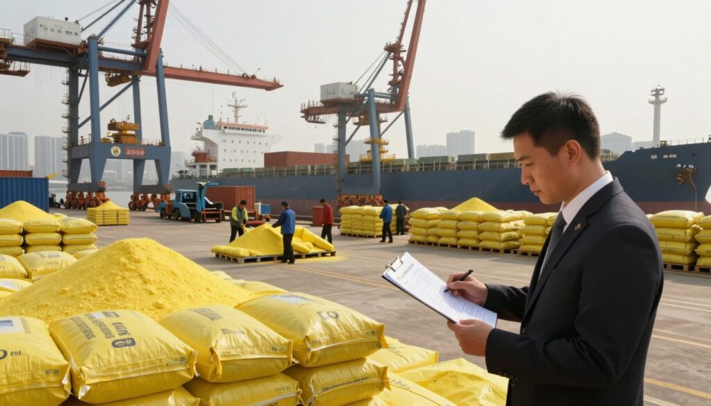 china sulphur import