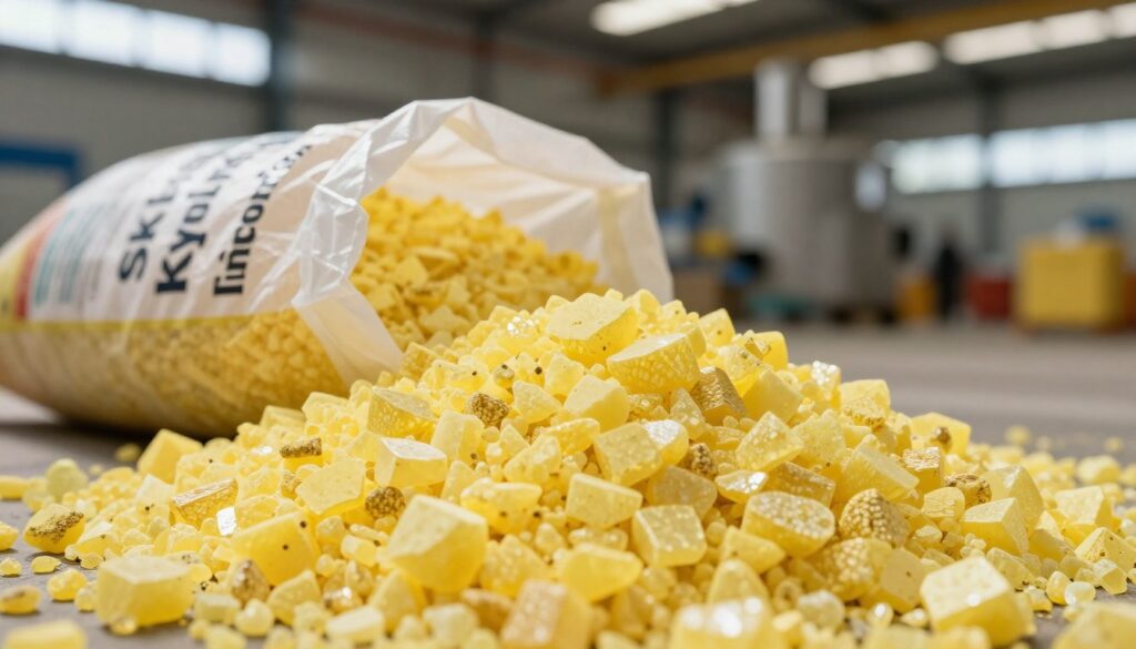 sulphur granules