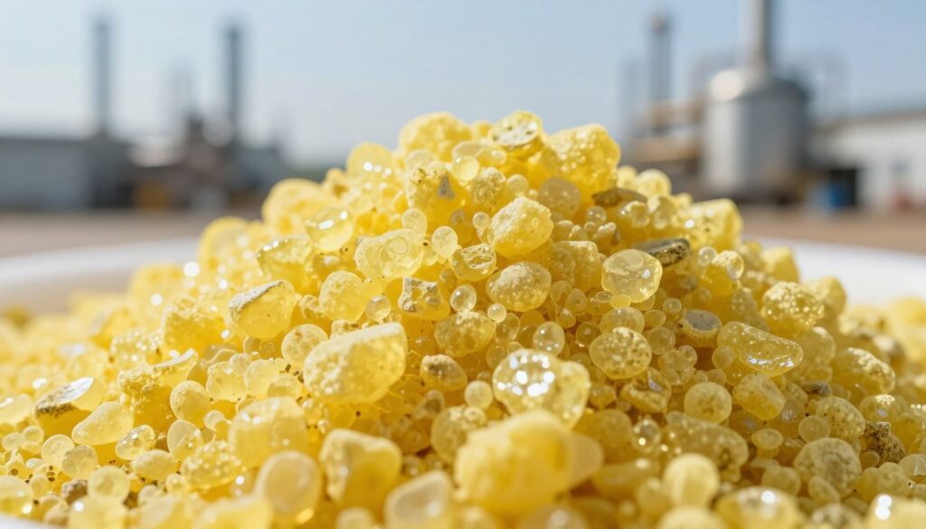 sulphur granules