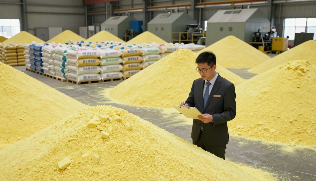top sulphur granules supplier china