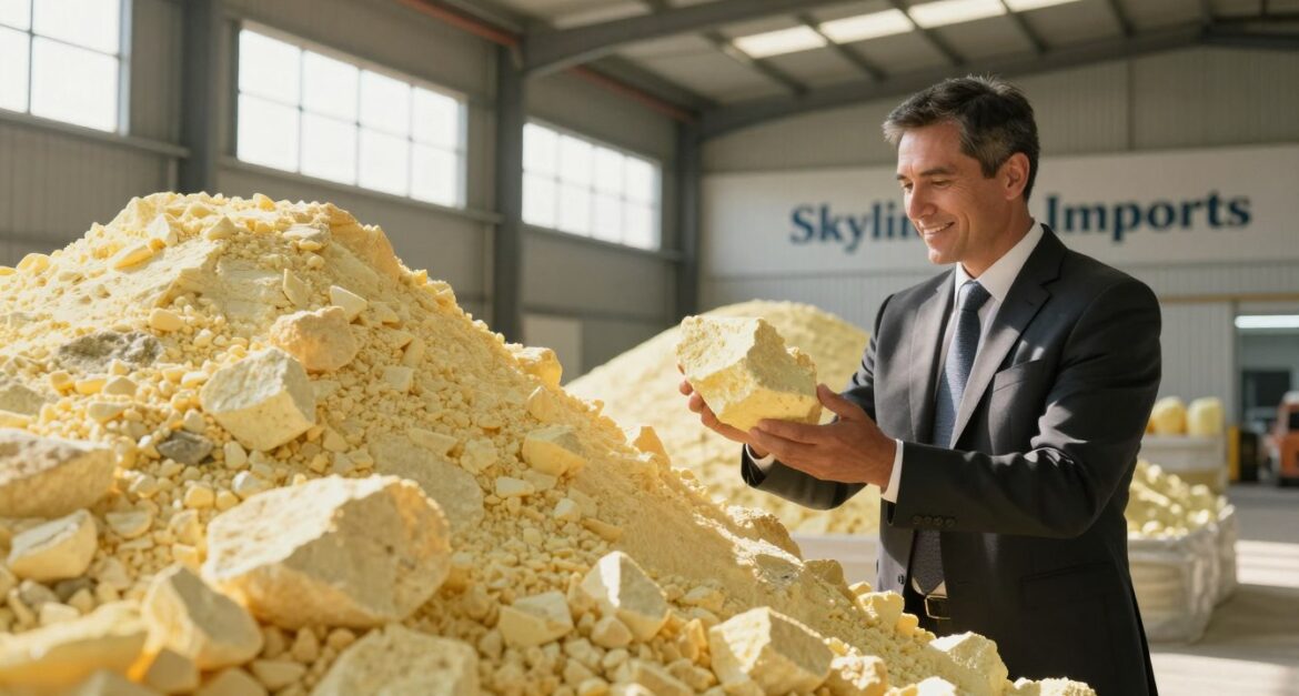 The Best & Expert Sulphur Lumps Supplier Canada | Skylink Imports