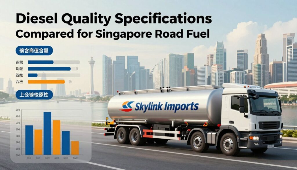 Diesel quality specifications compared for Singapore road fuel