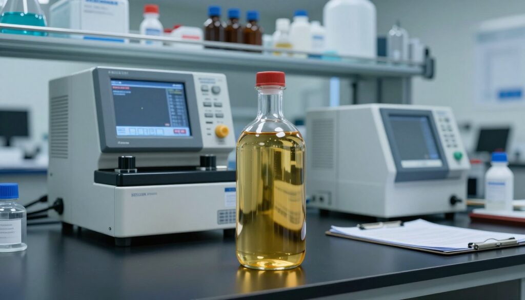 Diesel sample tested for sulfur and cetane quality limits Diesel sample tested for sulfur and cetane quality limits